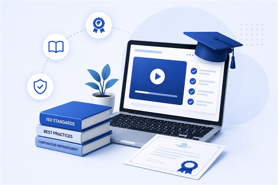 eLearning certification course illustration