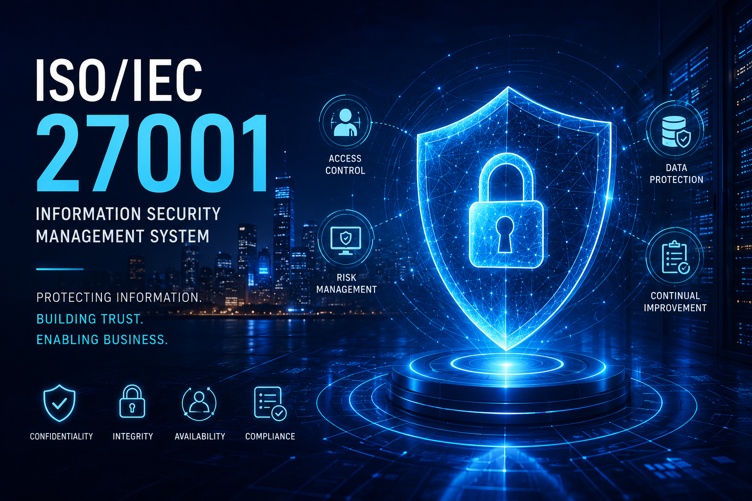 ISO IEC 27001 information security management system visual